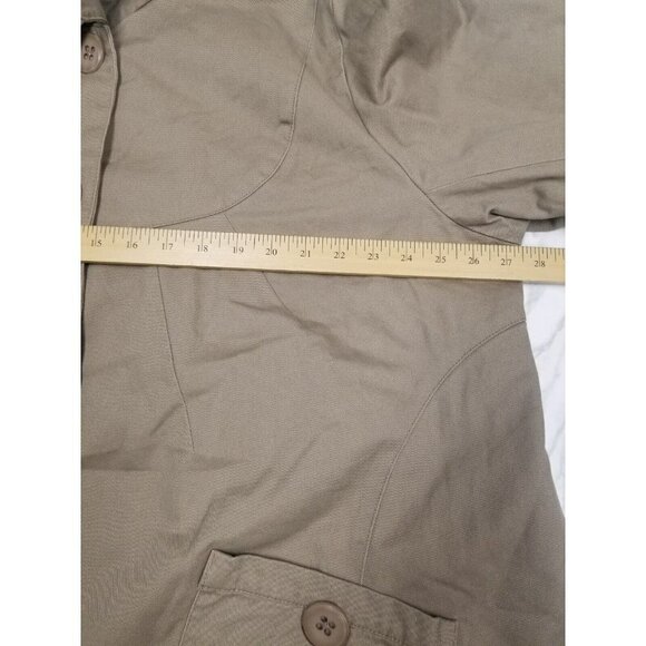 willow lane Coat quilted inside‎ oversized big buttons beige  size 1x - Picture 10 of 16